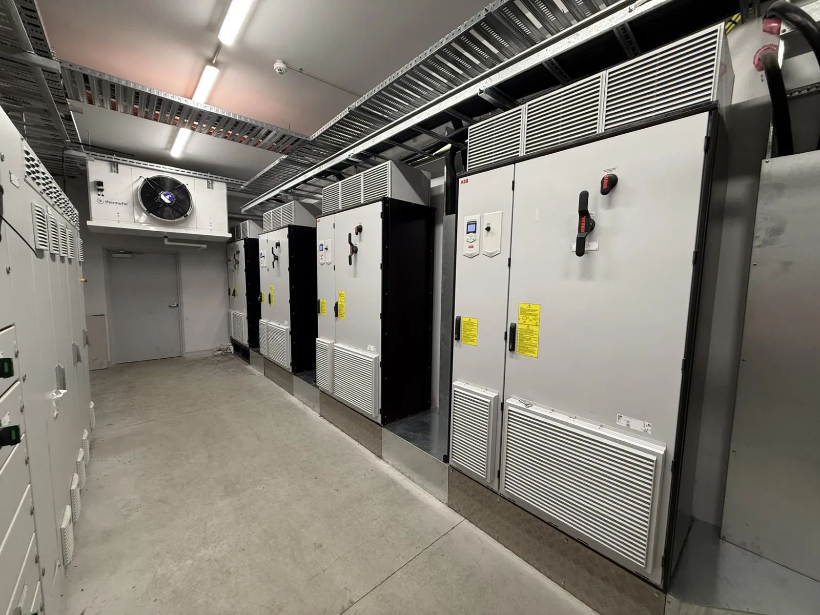 Variable speed drive cabinets in cold storage switch room - Laverton, VIC